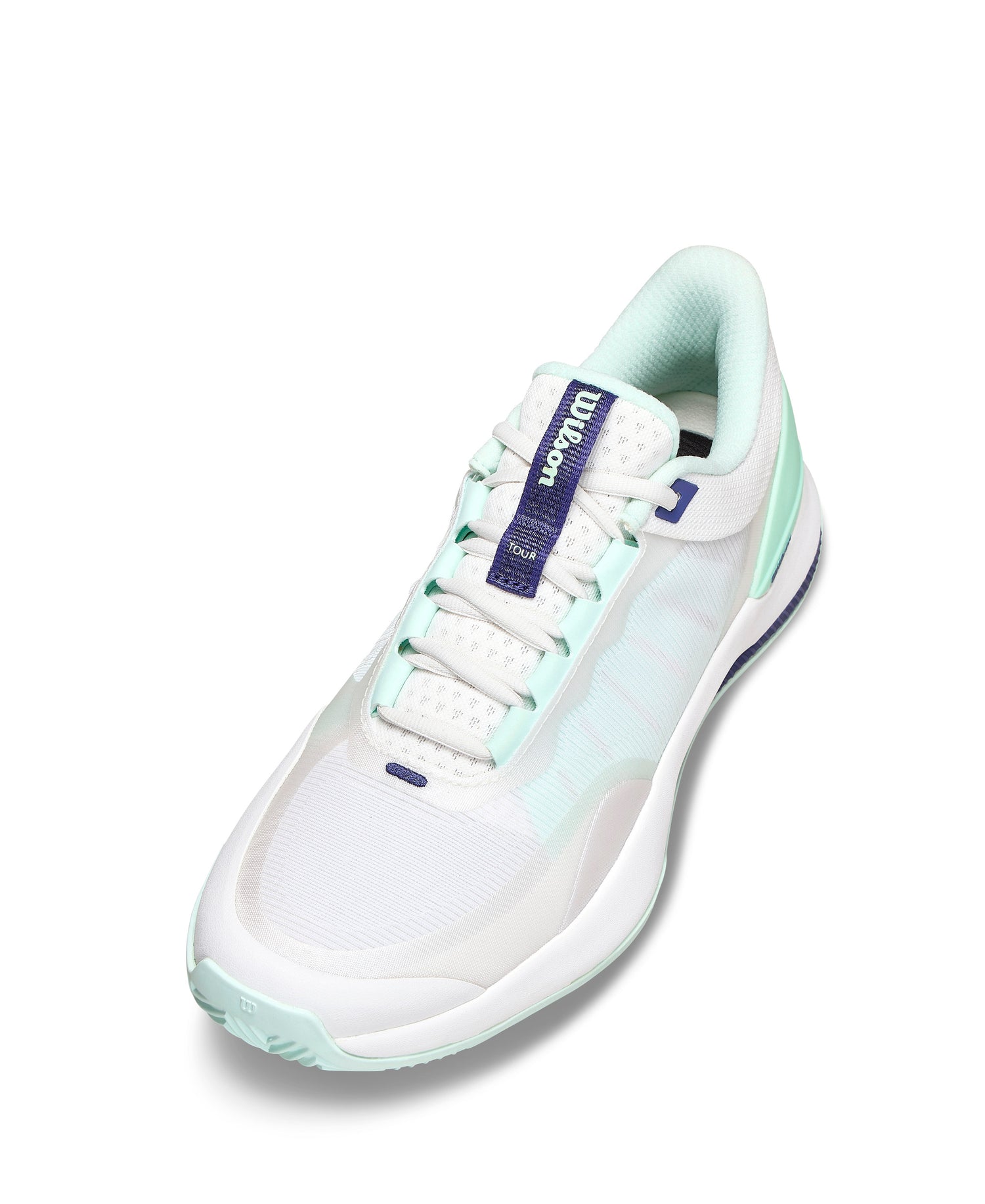 Wilson Intrigue Tour Clay Tennis Shoes (Ladies) - White/Bay/Skipper Blue