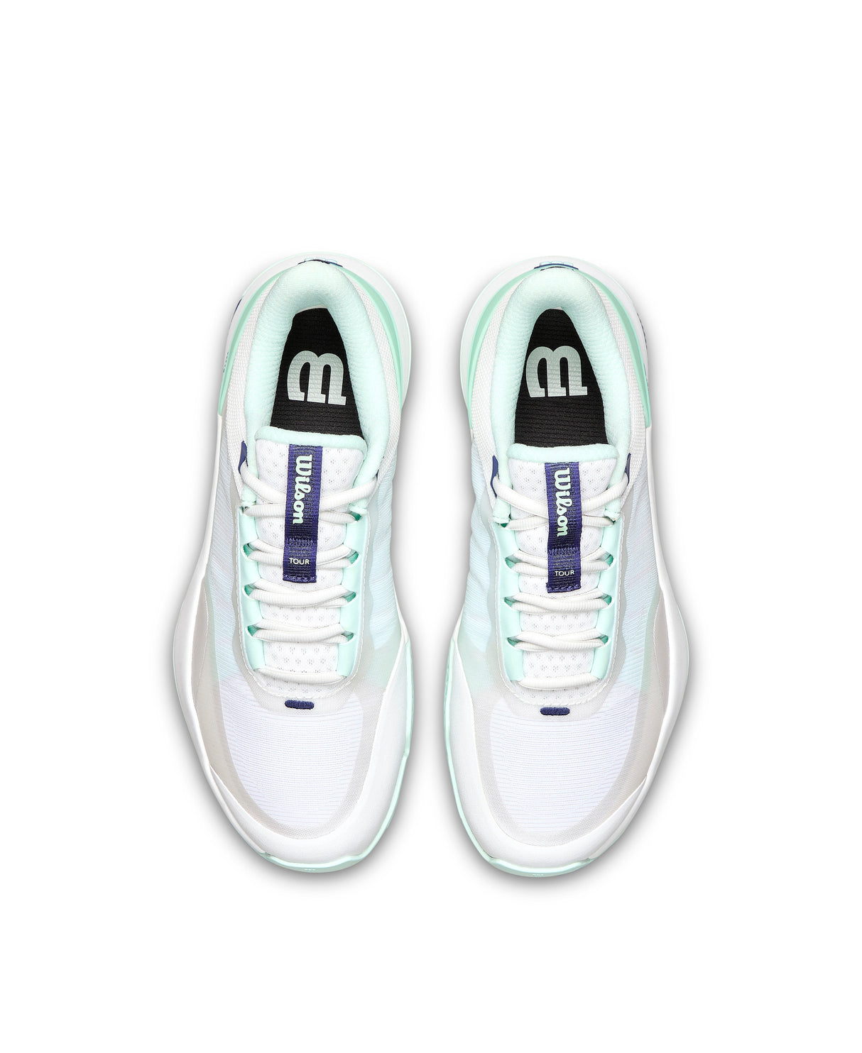 Wilson Intrigue Tour Clay Tennis Shoes (Ladies) - White/Bay/Skipper Blue