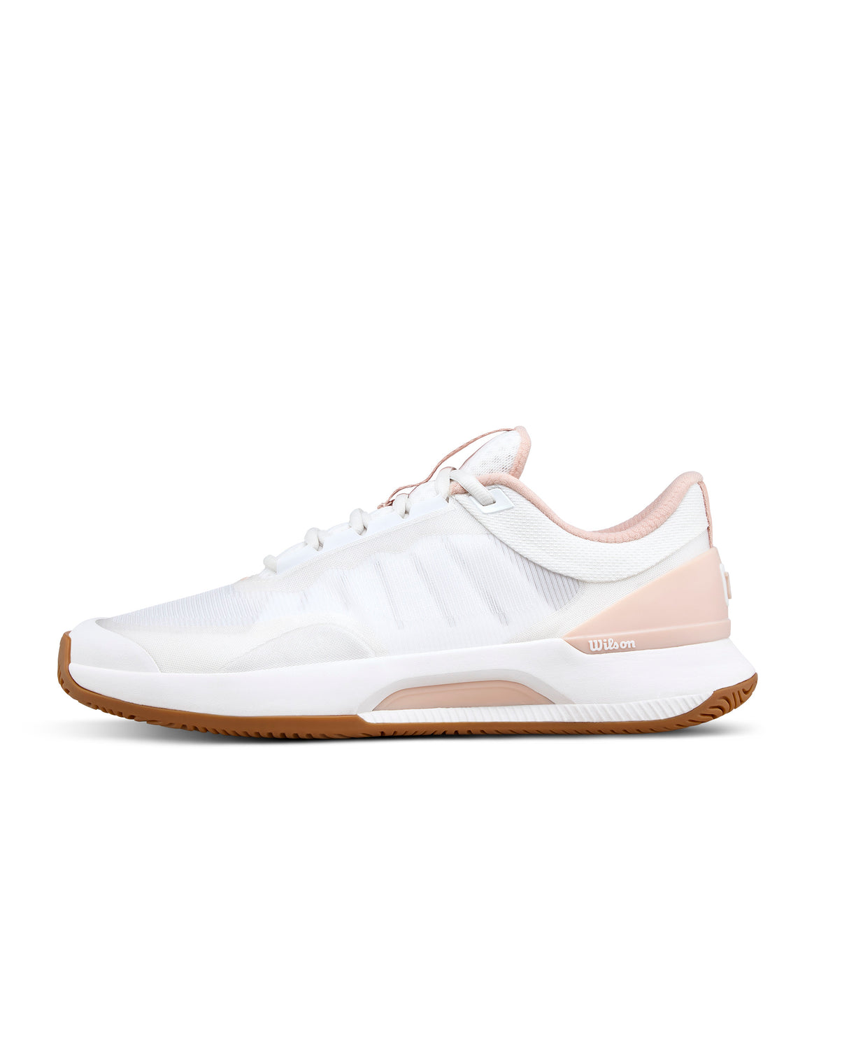 Wilson Intrigue Tour All Court Tennis Shoes (Ladies) - White/Cameo Rose/Gum