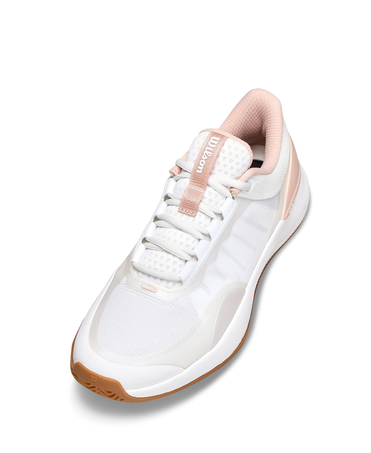 Wilson Intrigue Tour All Court Tennis Shoes (Ladies) - White/Cameo Rose/Gum