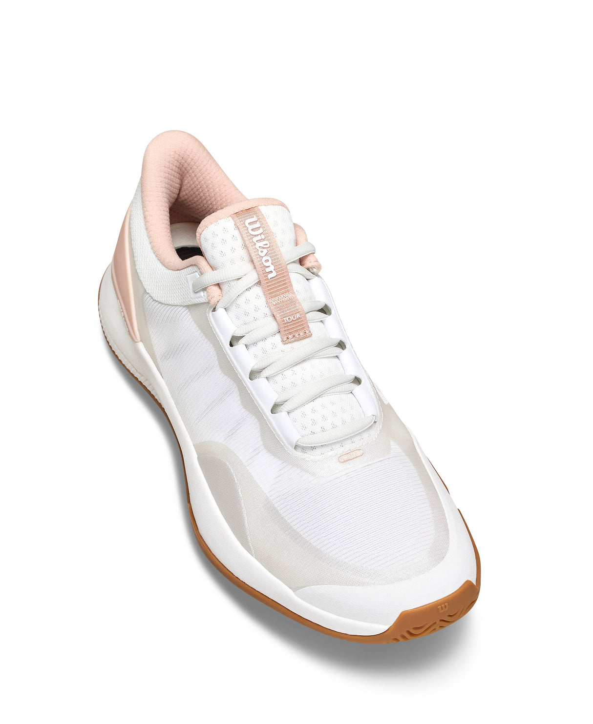 Wilson Intrigue Tour All Court Tennis Shoes (Ladies) - White/Cameo Rose/Gum