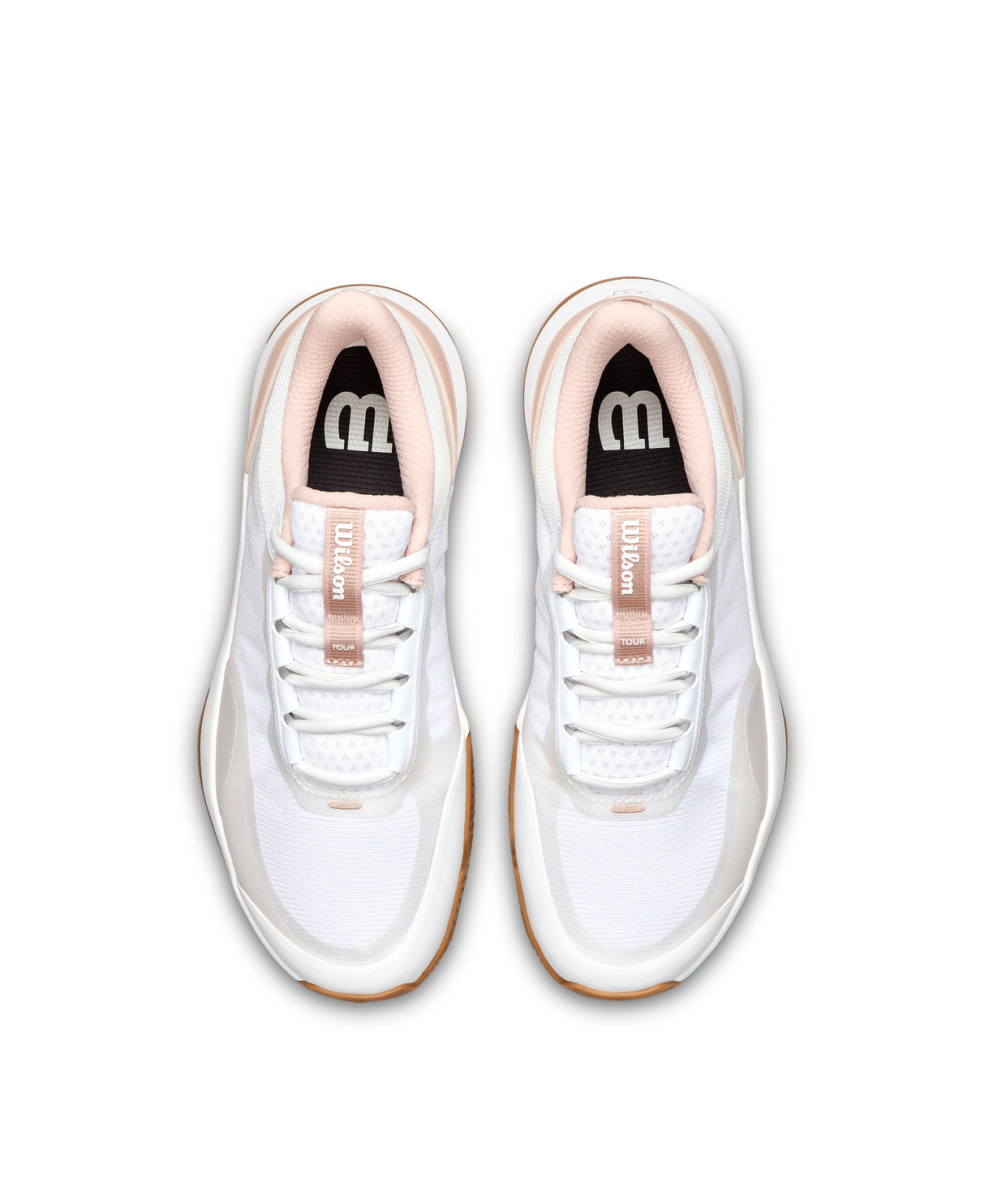 Wilson Intrigue Tour All Court Tennis Shoes (Ladies) - White/Cameo Rose/Gum