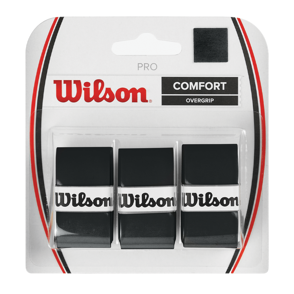 Wilson Pro Overgrip - Black (3 Pack)