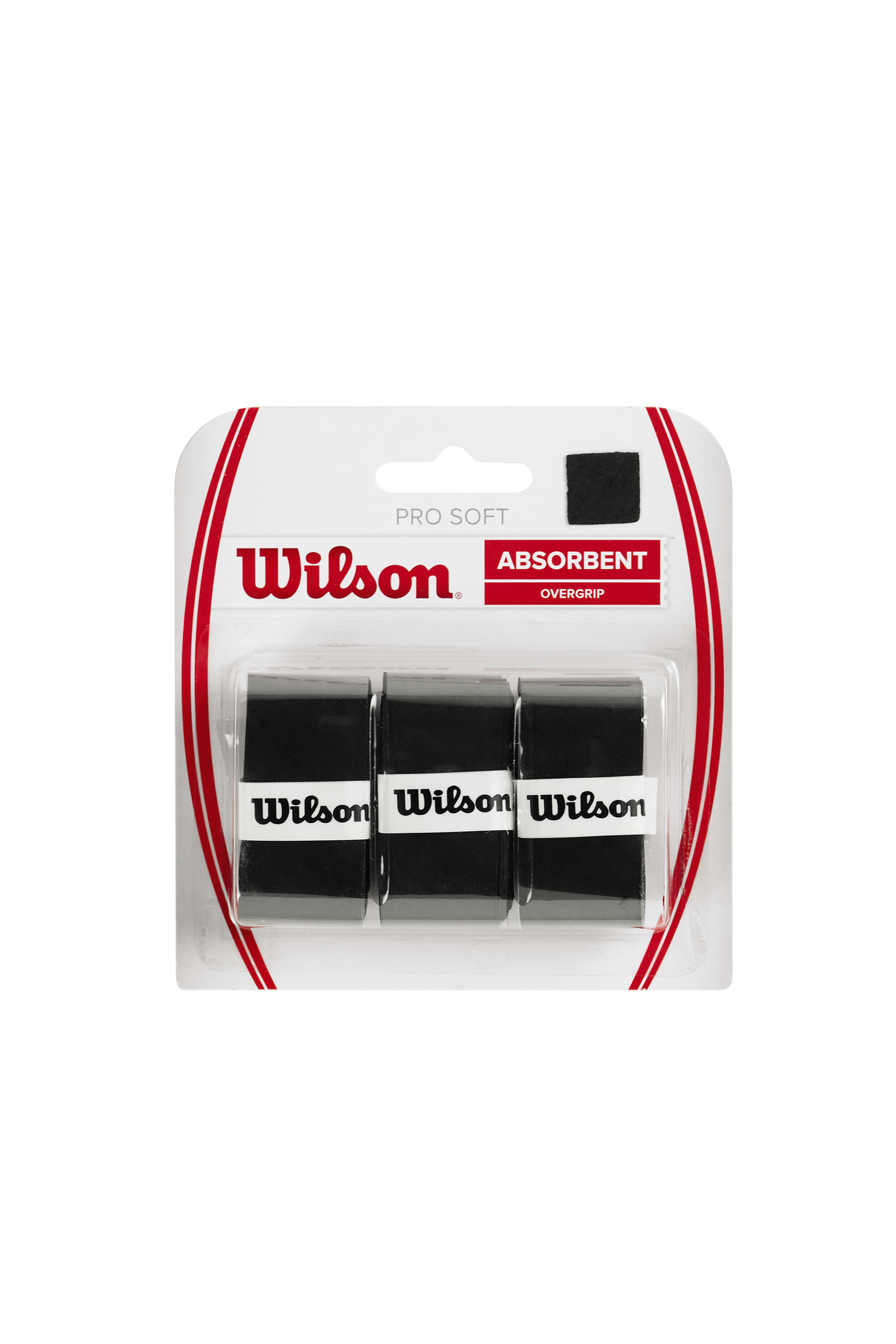 Wilson Pro Soft Overgrip - Black (3 pack)