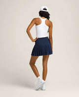 Wilson Midtown Tennis Skirt (Ladies) - Classic Navy