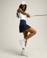 Wilson Midtown Tennis Skirt (Ladies) - Classic Navy