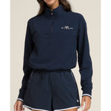 Wilson Davenport Woven Pop Over (Ladies) - Classic Navy