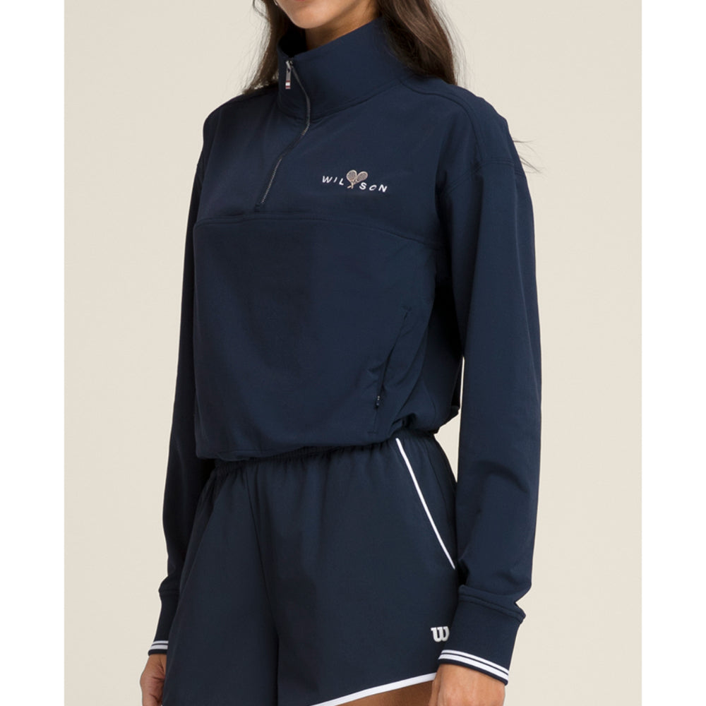 Wilson Davenport Woven Pop Over (Ladies) - Classic Navy