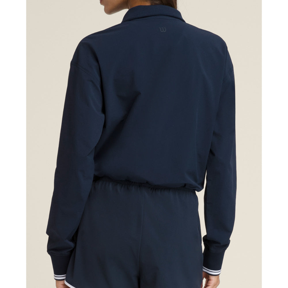 Wilson Davenport Woven Pop Over (Ladies) - Classic Navy