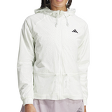 Adidas Melbourne Pro Semi-Transparent Tennis Full Zip Jacket (Ladies) - Crystal Jade