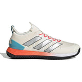 Adidas Ubersonic 4 Clay Court Tennis Shoes (Mens) - Chalk White/Silver Metallic/Preloved Blue