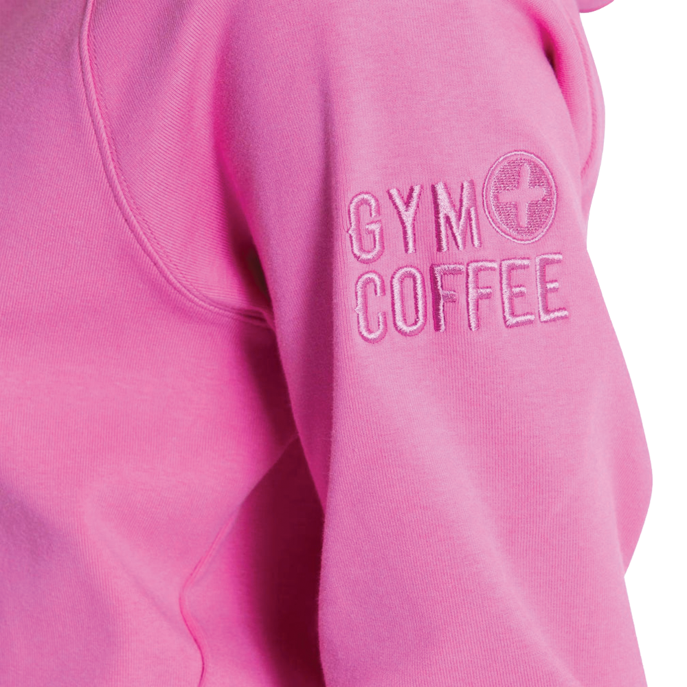 Gym Plus Coffee Chill Hoodie (Ladies) - Empowered Pink