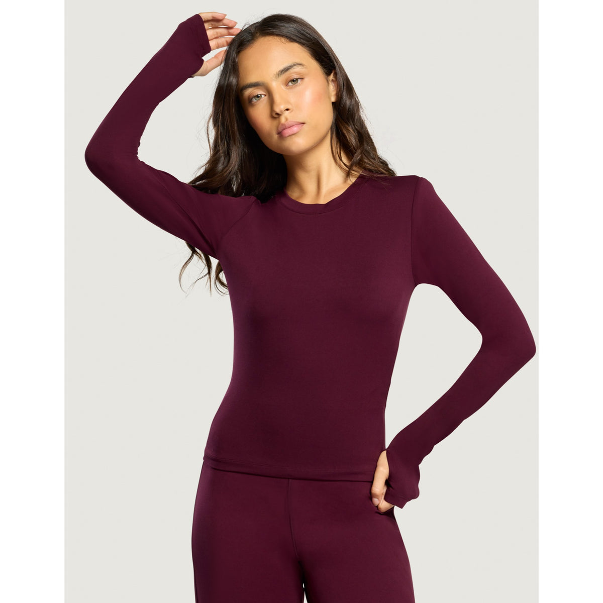 Gym+Coffee Day Kind Long Sleeve (Ladies) - Cherry Crush - photo 2