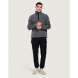 Gym+Coffee Half Zip Polar Fleece (Mens) - Dark Heather Grey