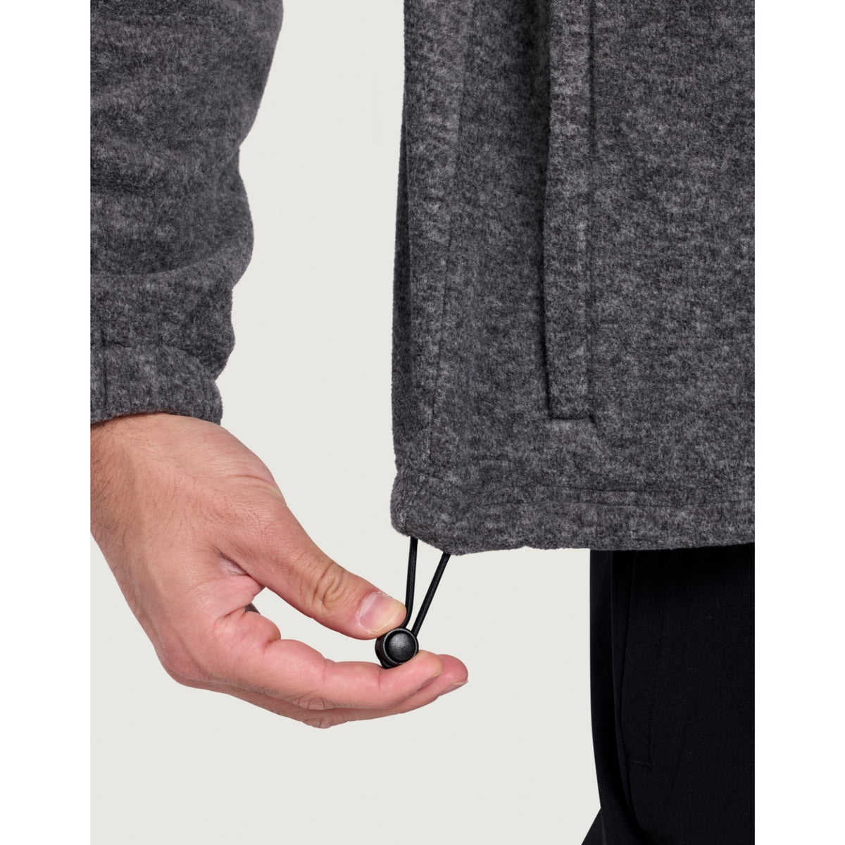 Gym+Coffee Half Zip Polar Fleece (Mens) - Dark Heather Grey - photo 10