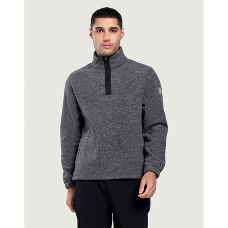 Gym+Coffee Half Zip Polar Fleece (Mens) - Dark Heather Grey - photo 2