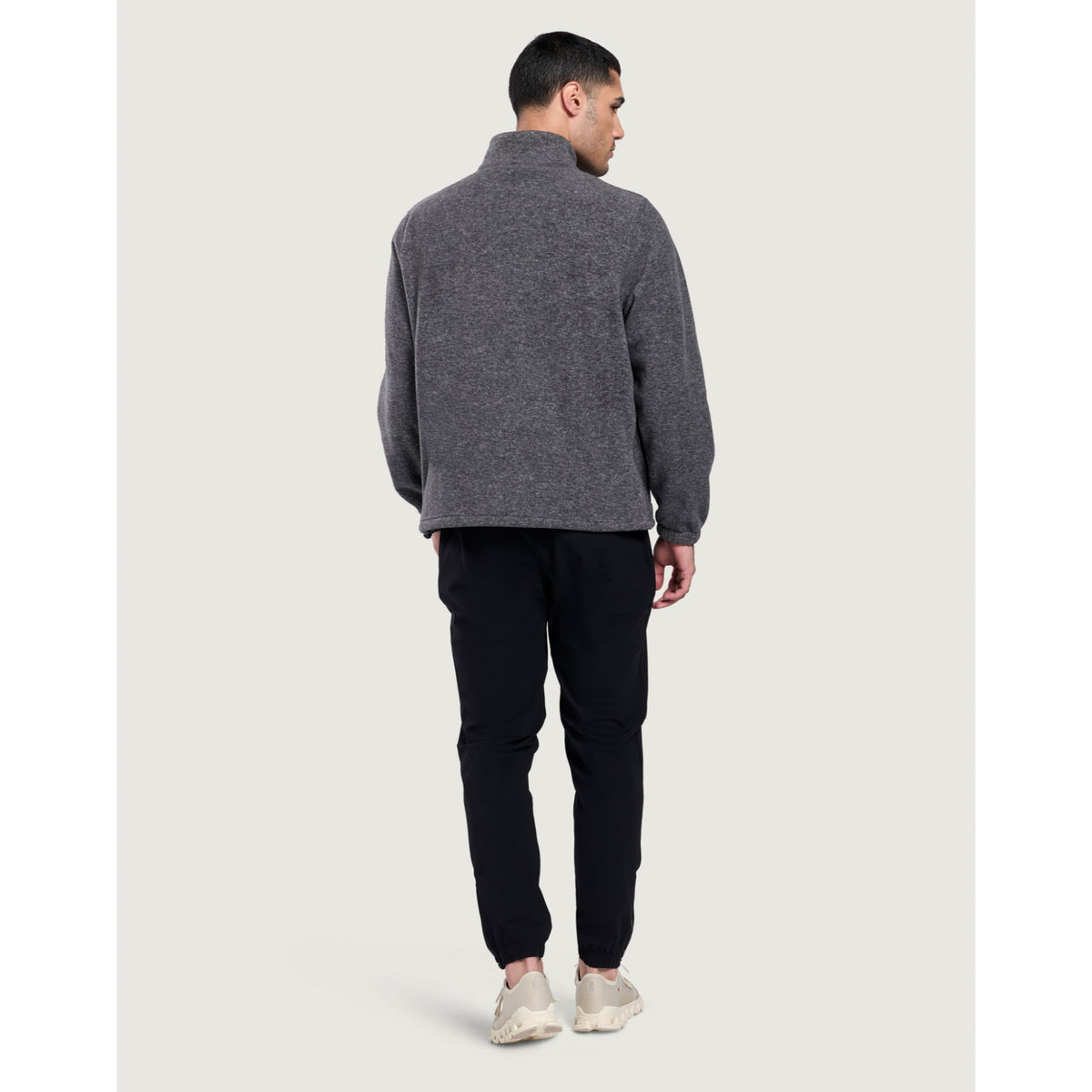 Gym+Coffee Half Zip Polar Fleece (Mens) - Dark Heather Grey - photo 3
