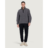 Gym+Coffee Half Zip Polar Fleece (Mens) - Dark Heather Grey - photo 4