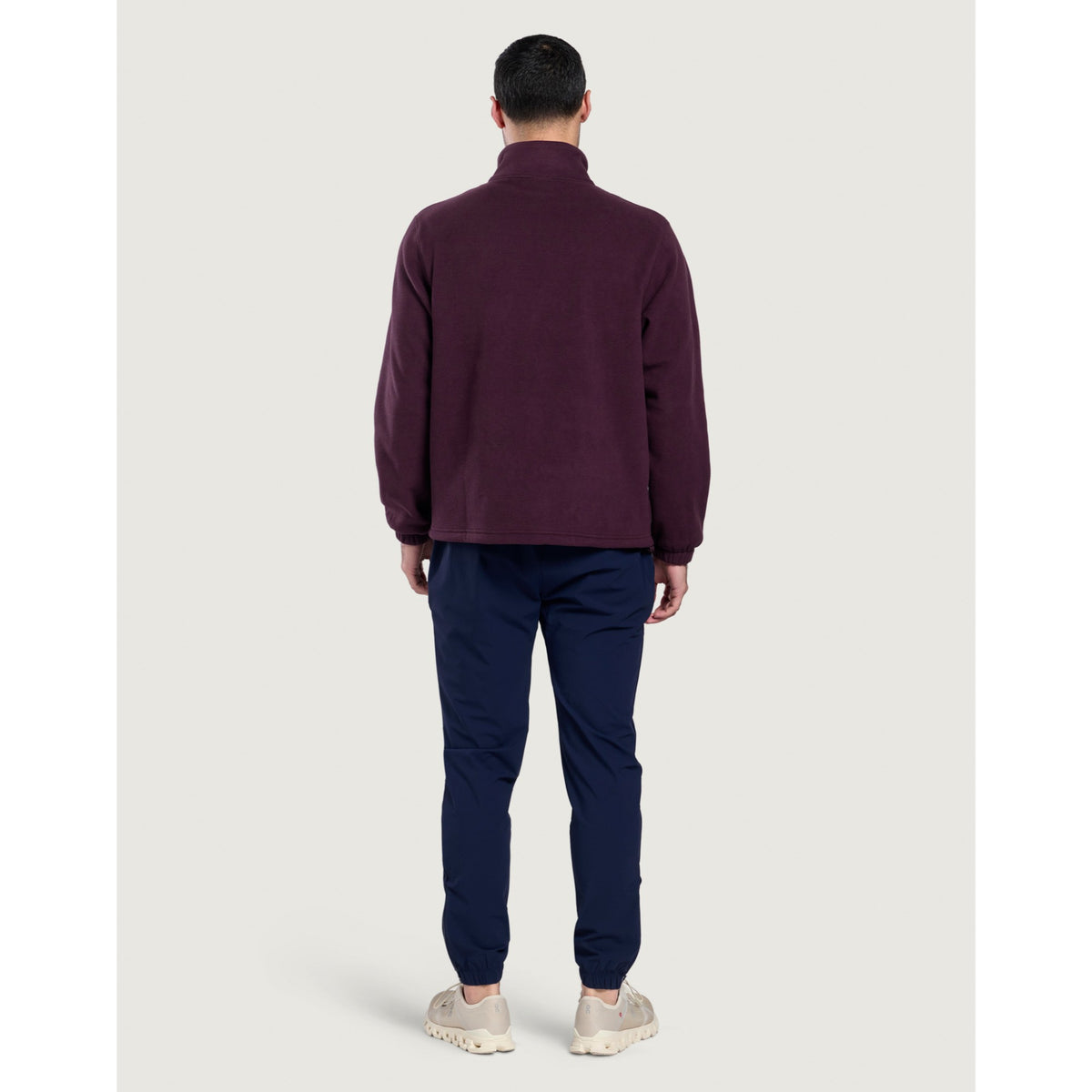 Gym+Coffee Half Zip Polar Fleece (Mens) - Grape Noir - photo 2