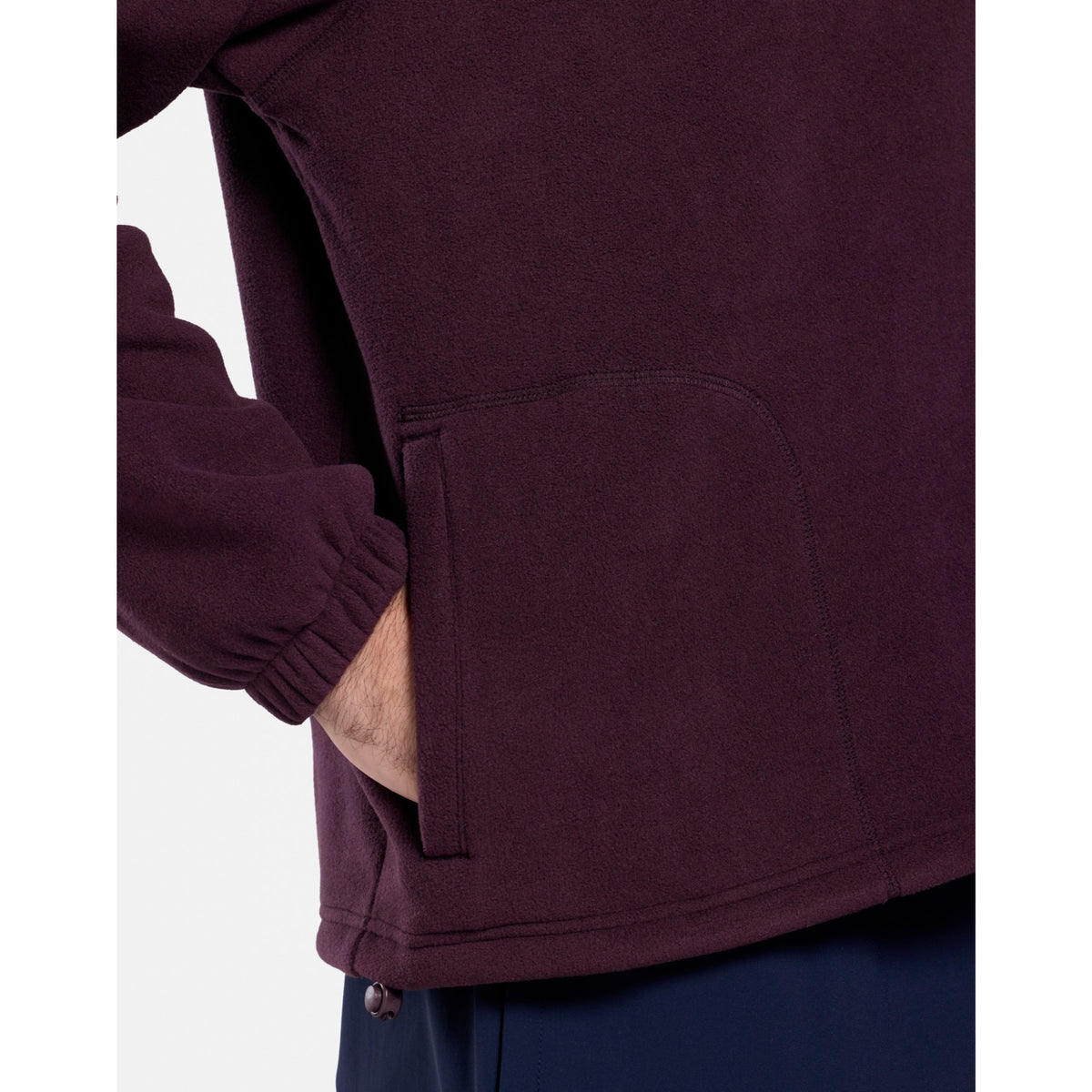 Gym+Coffee Half Zip Polar Fleece (Mens) - Grape Noir - photo 6