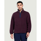 Gym+Coffee Half Zip Polar Fleece (Mens) - Grape Noir - photo 9