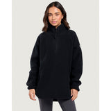 Gym+Coffee Horizon Longline Half Zip (Ladies) - Black - photo 3