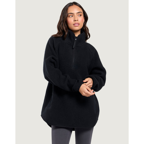 Gym+Coffee Horizon Longline Half Zip (Ladies) - Black - photo 4