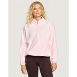 Gym+Coffee Polar Half Zip Fleece (Ladies) - Ballet Pink