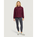 Gym+Coffee Polar Half Zip Fleece (Ladies) - Cherry Crush