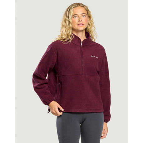 Gym+Coffee Polar Half Zip Fleece (Ladies) - Cherry Crush - photo 2