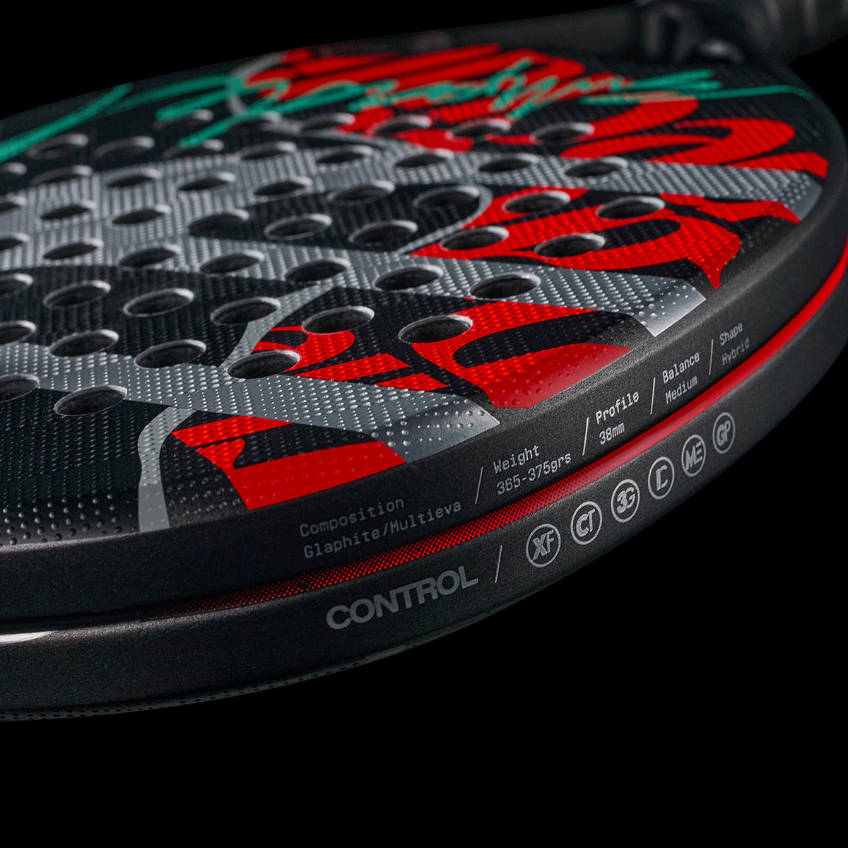 Bullpadel Ionic Control 26 padel racket, detail view