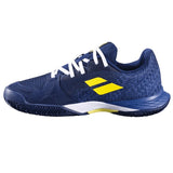 Babolat Jet Mach 3 Junior Clay Tennis Shoe (Boys) - Sodalite Blue
