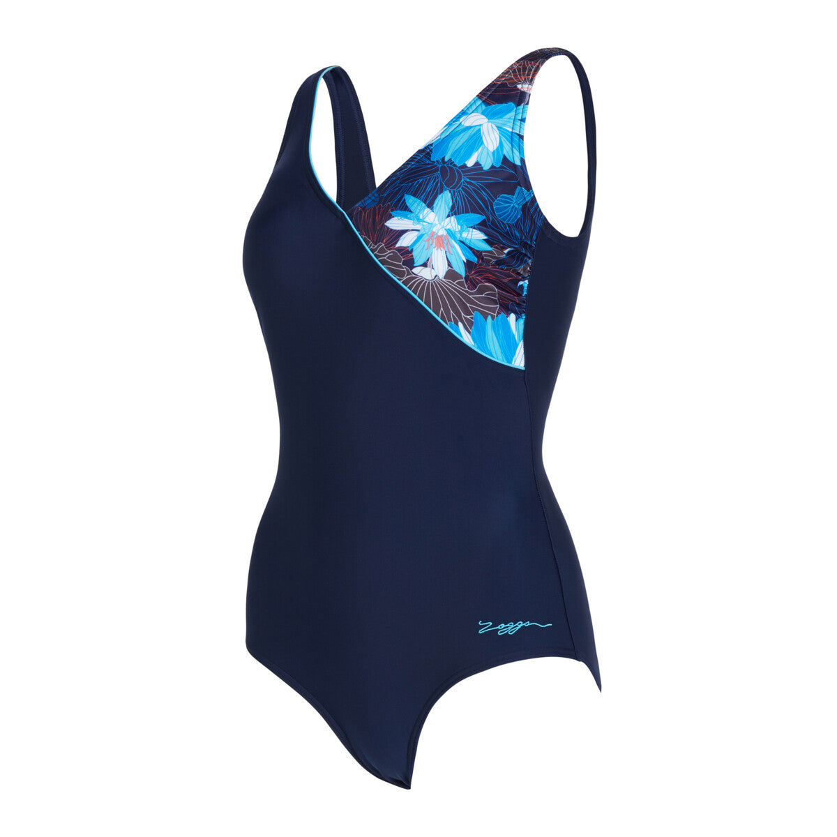 Swimming Costume Zoggs Front Crossover V Back Women - Lotus