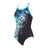 Swimming Costume Zoggs Strikeback Women - Neon Sparkle