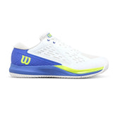 Wilson Rush Pro Ace All Court Tennis Shoes (Mens) - White/Amparo Blue/Safety yellow