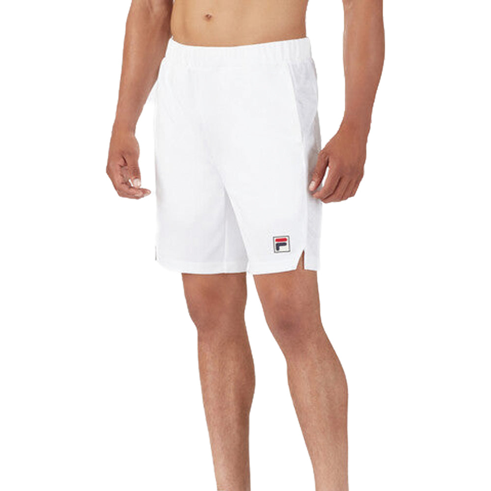 Fila Whiteline Knit Shorts Wimbledon (Mens) - White