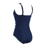 Swimming Costume Zoggs Wrap Panel Classicback Women - Navy/Blue/Pink
