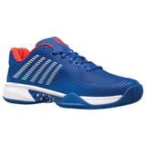 K-Swiss (Mens) Hypercourt Express 2 HB Tennis Shoes - Classic Blue/White/Berry Red