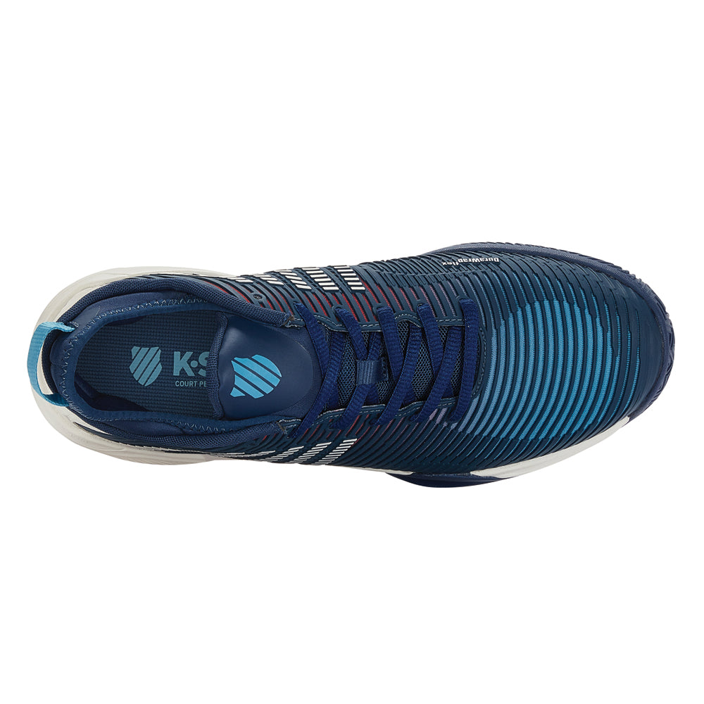 K-Swiss Hypercourt Supreme HB Tennis Shoes (Mens) - Blue Opal/Blanc/Lollipop