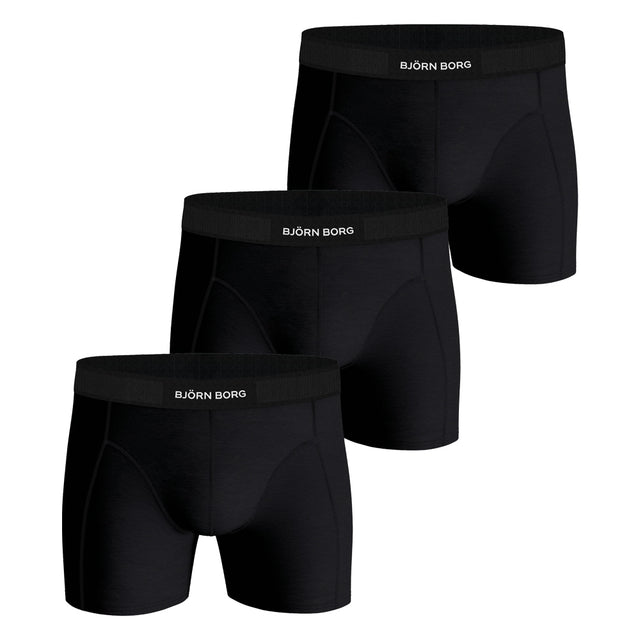 Bjorn Borg Premium Cotton Stretch Boxer (3-pack) - Black –