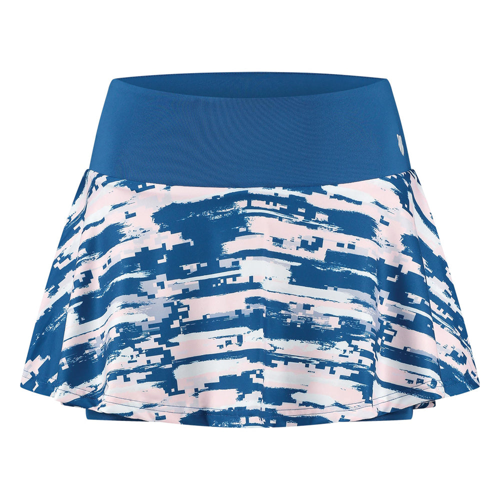 K-Swiss (Ladies) TAC Hypercourt Print Skirt - Blue