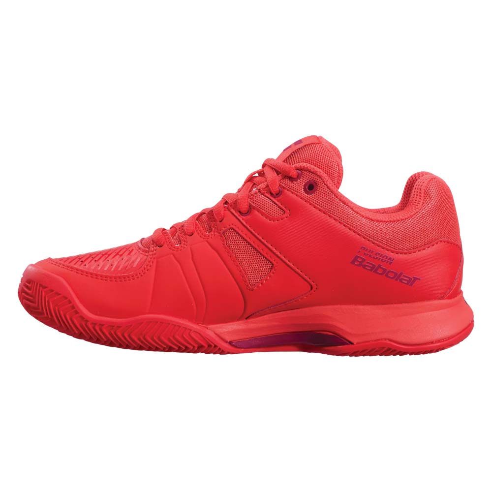 Babolat Pulsion Clay Tennis Shoes Ladies Cherry Tomato