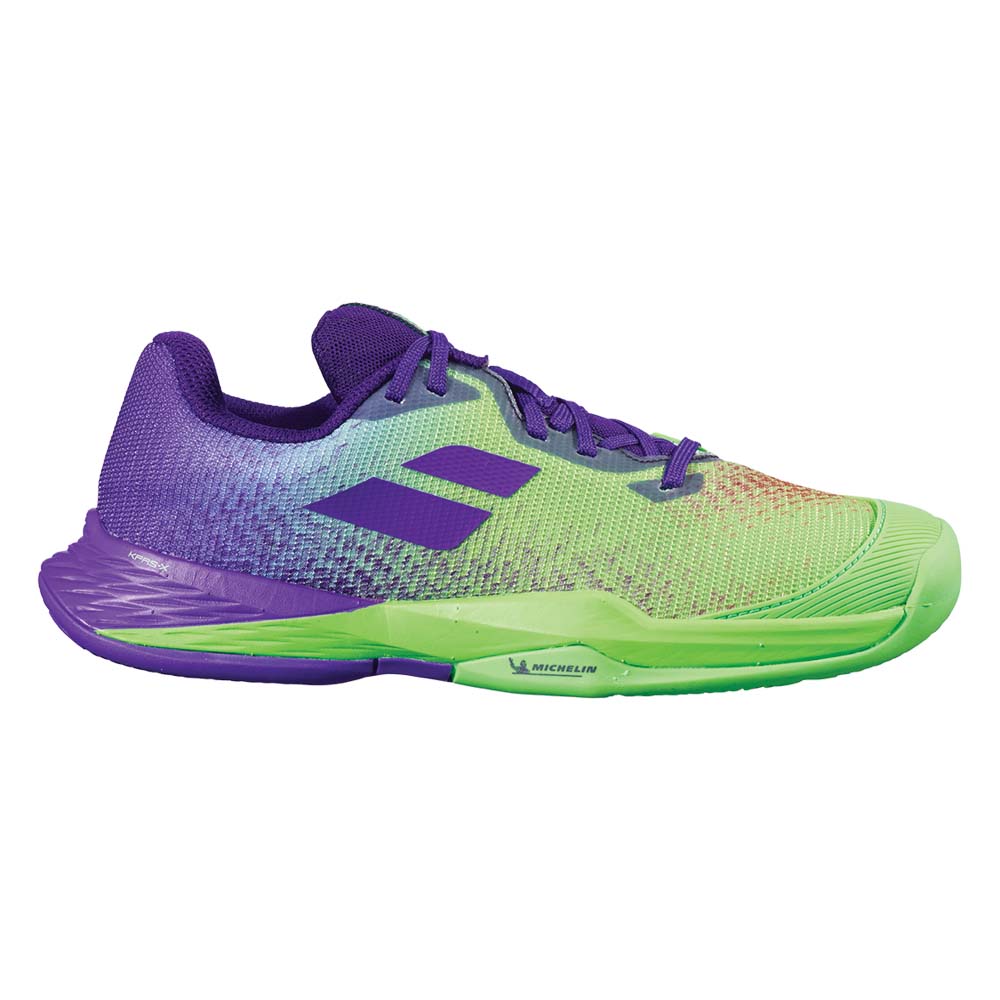 Babolat Jet Mach 3 Clay Junior Tennis Shoes - Jade Lime