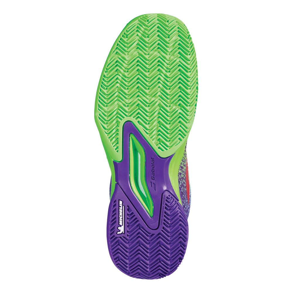 Babolat Jet Mach 3 Clay Junior Tennis Shoes - Jade Lime