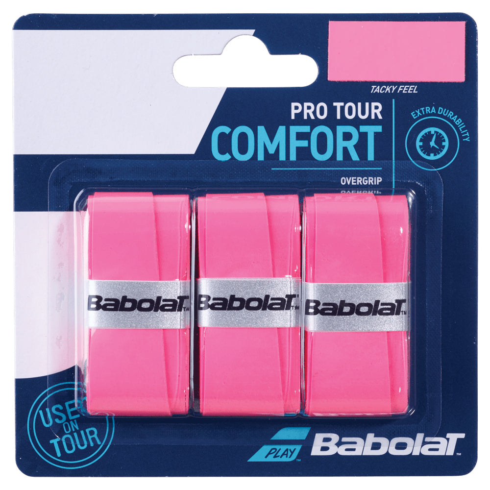 Babolat Pro Tour Overgrip - Pink (3 Pack)