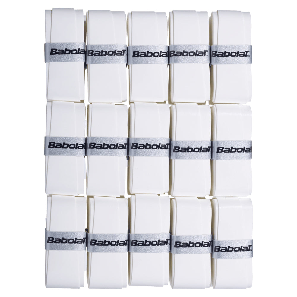 Babolat Pro Tour Tennis Racket Grips 30 Pack White