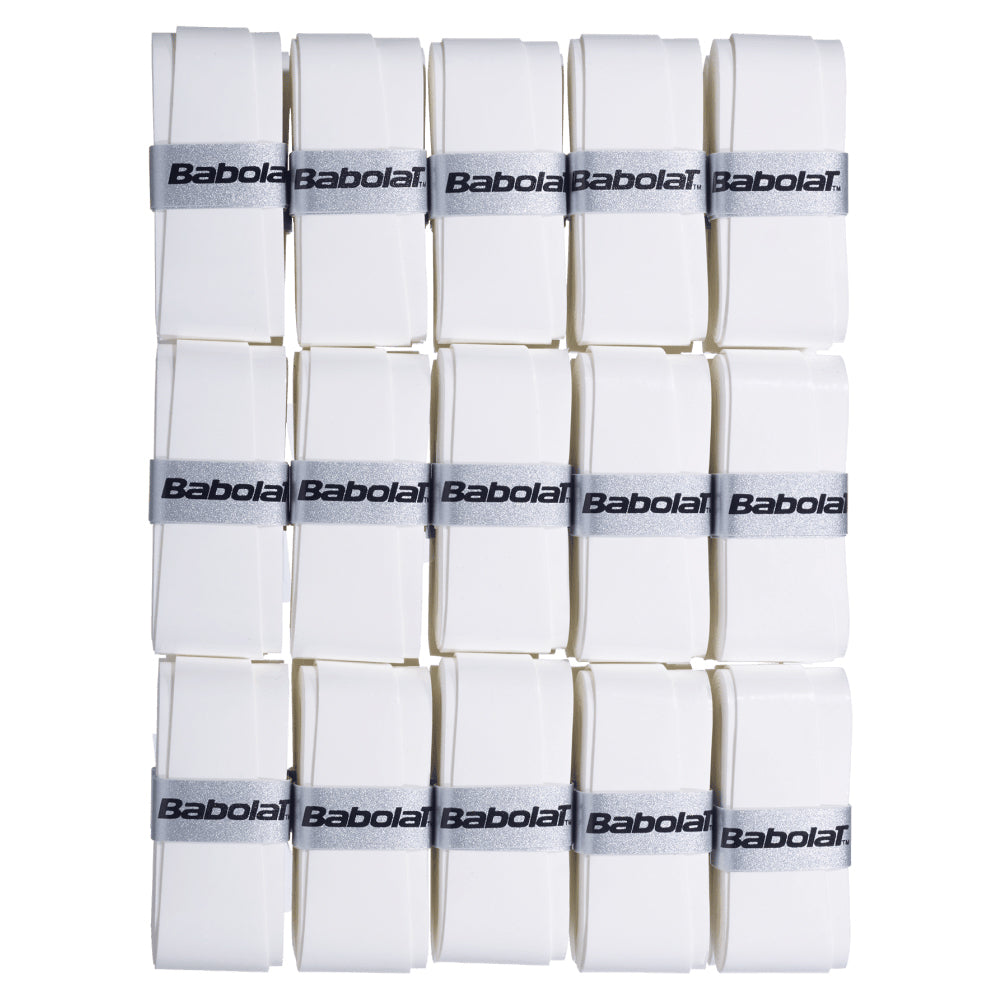 Babolat Pro Tour Tennis Racket Grips (30 Pack) - White