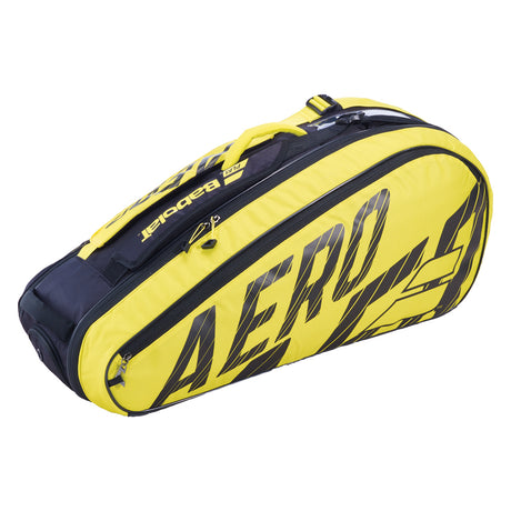 Babolat Pure Aero 6 Racket Tennis Bag - Black/Yellow