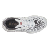 K-Swiss Express Light 3 HB Tennis Shoes (Ladies) - White/Black/Steel Grey/Rose Gold