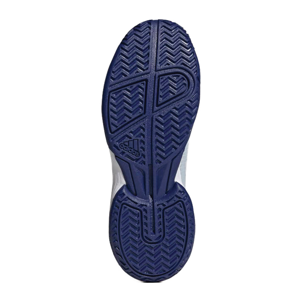 Adidas Ubersonic 4 Tennis Shoes (Junior) - Blue Tint/Legacy Indigo/Solar Orange